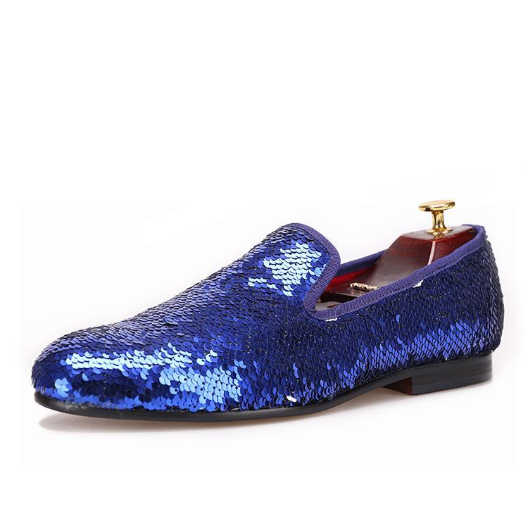 Handmade Men Leather Shoe, Royal Blue Loafer For , Formal Suede Shoes –  Footeria